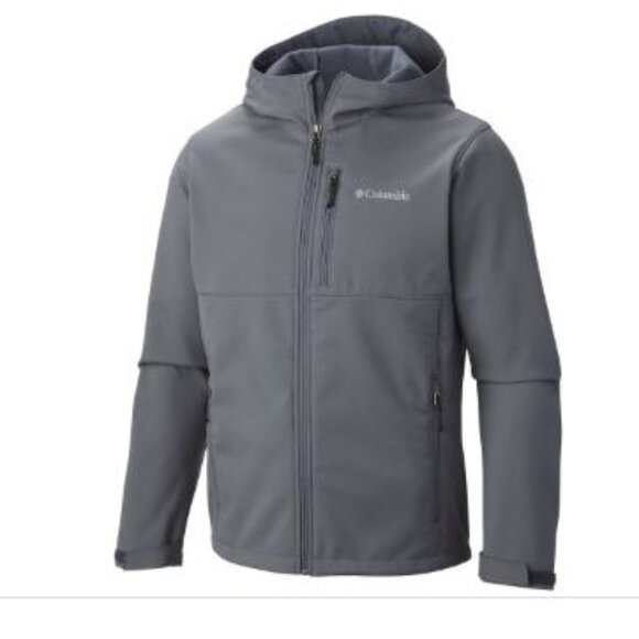 Columbia Men's Ascender Hooded Softshell Jacket (Graphite) Coat Size 1XL - Picture 1 of 11